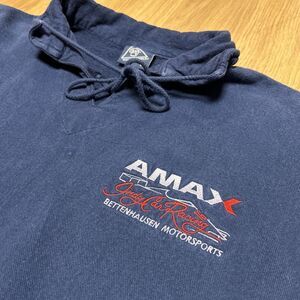 Vintage Amax Indy Car Sweater Men's Small Pullover Pocket Drawstring